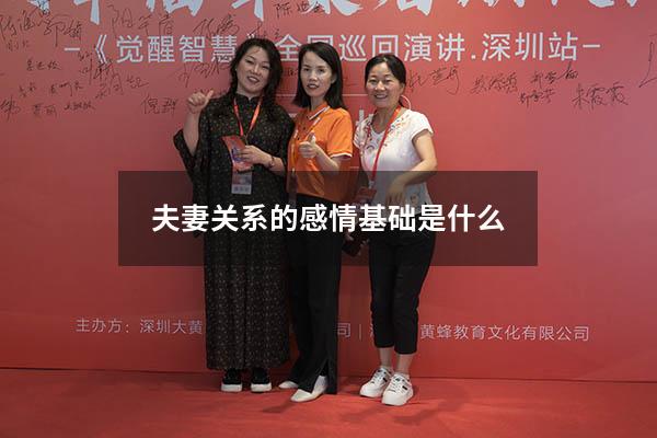 夫妻关系的感情基础是什么3924