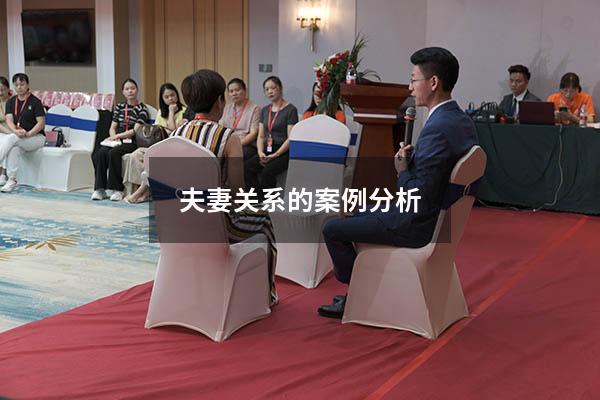 夫妻关系的案例分析