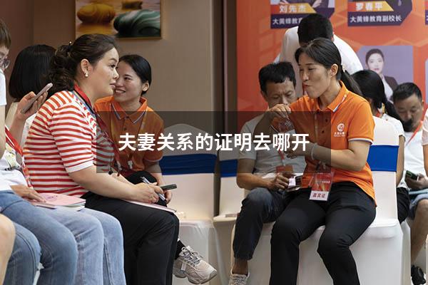 夫妻关系的证明去哪开