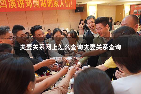夫妻关系网上怎么查询（夫妻关系查询）