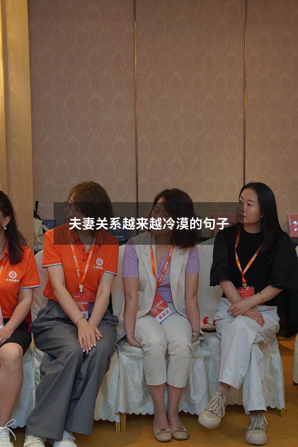 夫妻关系越来越冷漠的句子