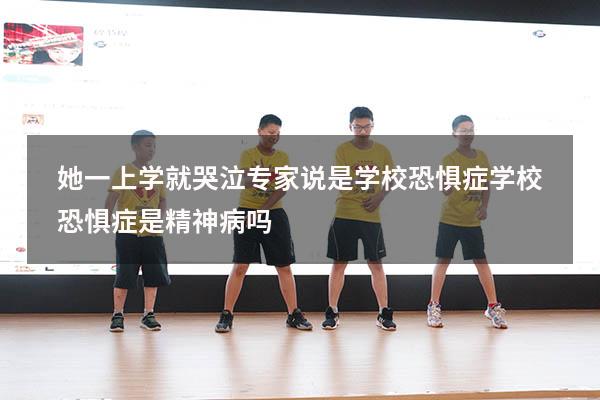她一上学就哭泣，专家说是学校恐惧症（学校恐惧症是精神病吗）