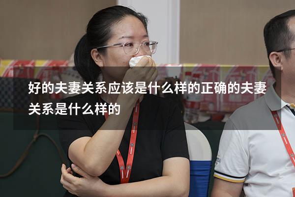 好的夫妻关系应该是什么样的（正确的夫妻关系是什么样的）