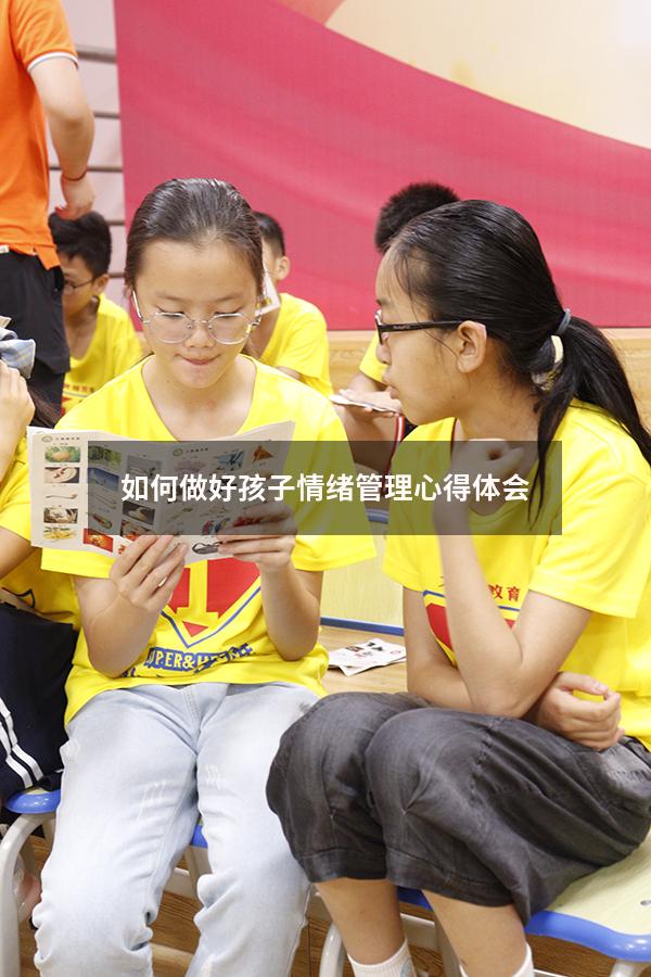 如何做好孩子情绪管理心得体会