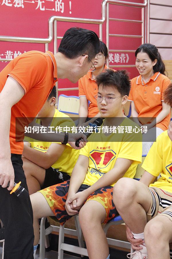 如何在工作中有效进行情绪管理心得