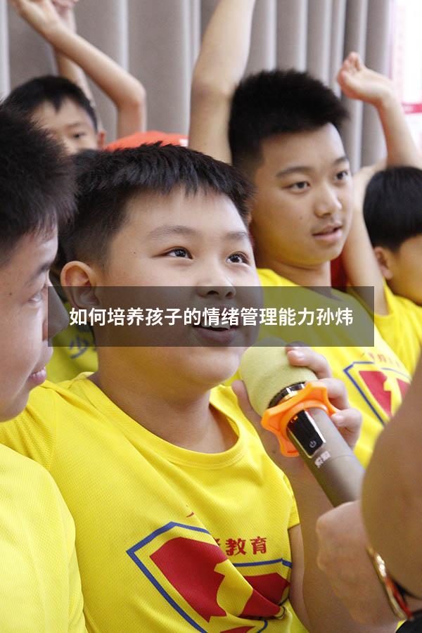 如何培养孩子的情绪管理能力孙炜