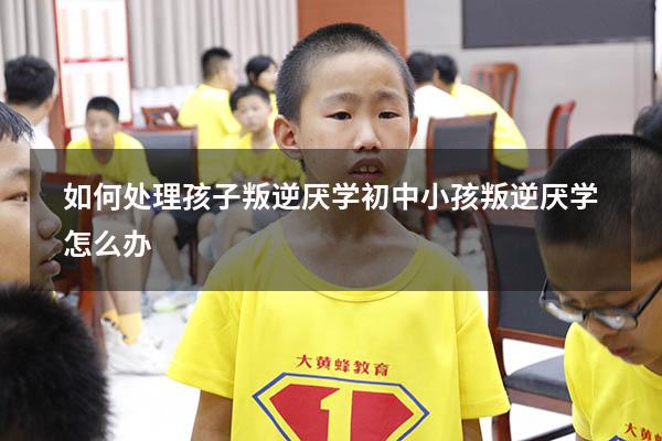 如何处理孩子叛逆厌学（初中小孩叛逆厌学怎么办）