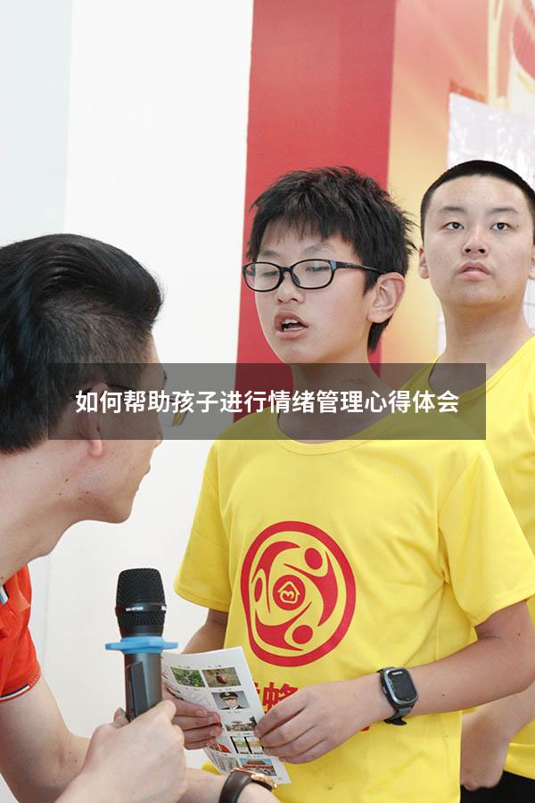 如何帮助孩子进行情绪管理心得体会