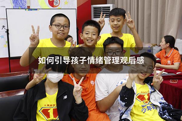 如何引导孩子情绪管理观后感
