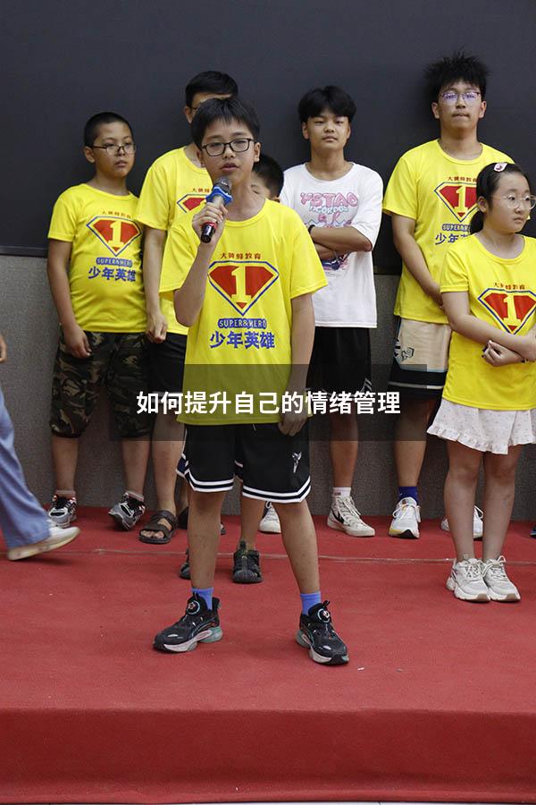 如何提升自己的情绪管理