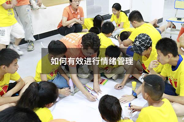 如何有效进行情绪管理