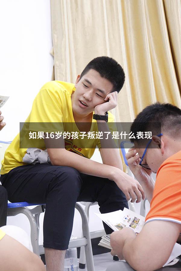 如果16岁的孩子叛逆了是什么表现