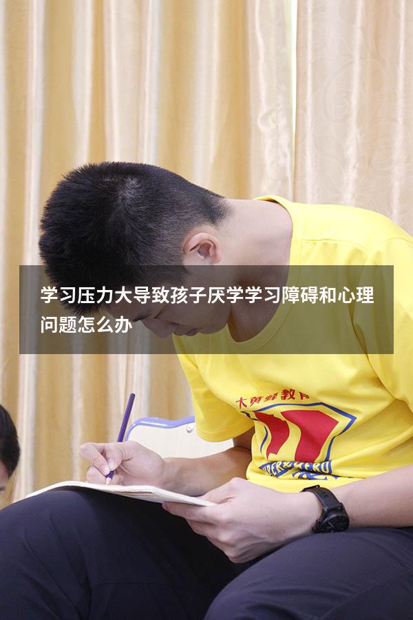 学习压力大，导致孩子厌学、学习障碍和心理问题怎么办？