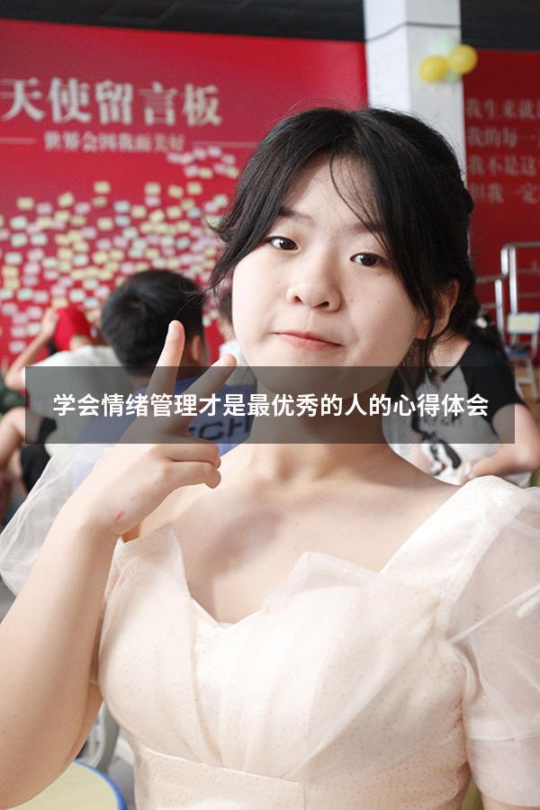 学会情绪管理才是最优秀的人的心得体会