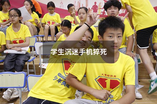 学生沉迷手机猝死