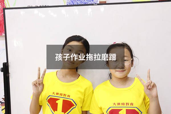 孩子作业拖拉磨蹭（怎么让孩子不拖拉磨蹭）