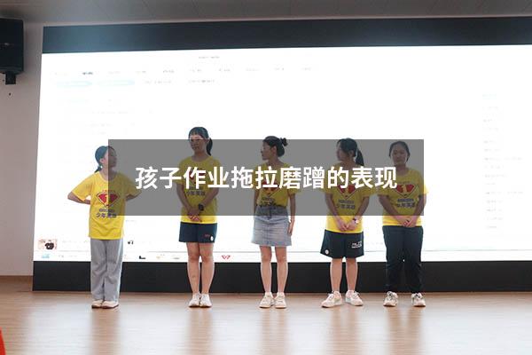 孩子作业拖拉磨蹭的表现