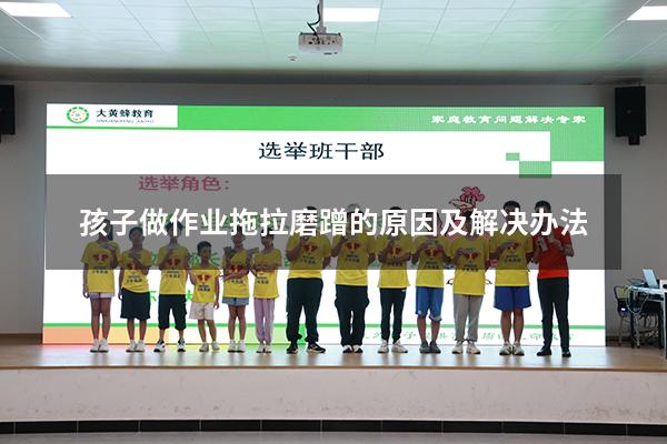 孩子做作业拖拉磨蹭的原因及解决办法