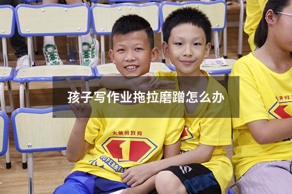 孩子写作业拖拉磨蹭怎么办