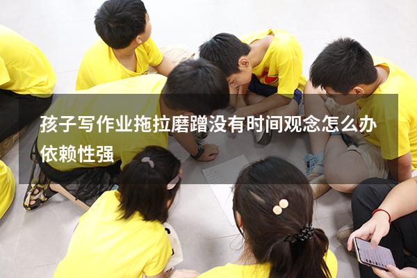 孩子写作业拖拉磨蹭没有时间观念怎么办依赖性强