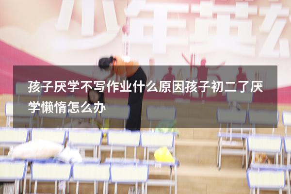 孩子厌学不写作业什么原因（孩子初二了厌学,懒惰怎么办）