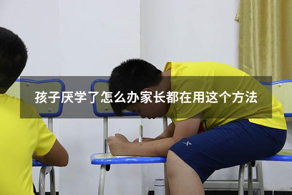 孩子厌学了怎么办家长都在用这个方法