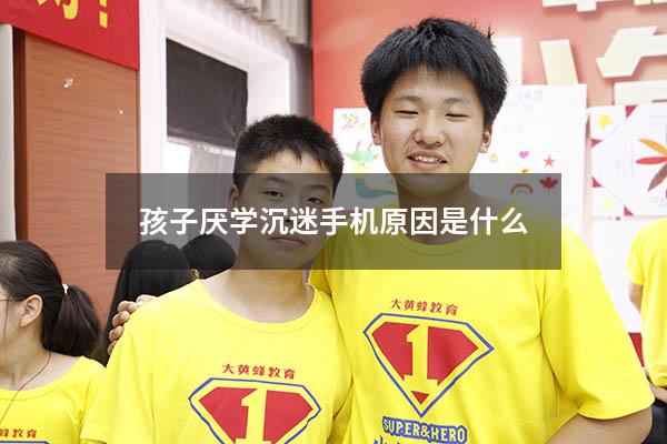孩子厌学沉迷手机原因是什么