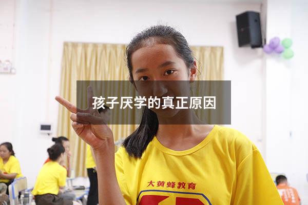 孩子厌学的真正原因