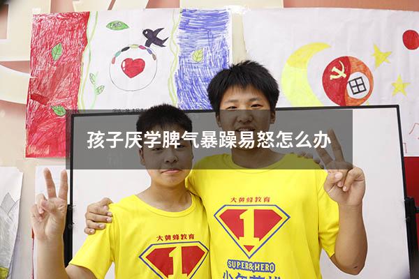 孩子厌学脾气暴躁易怒怎么办