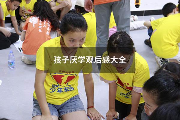 孩子厌学观后感大全