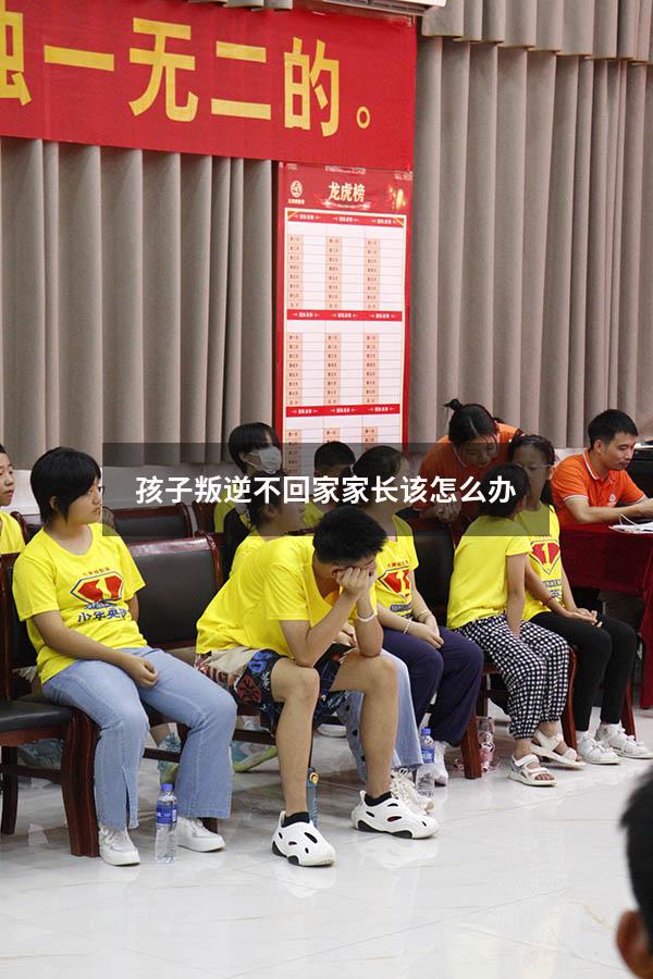 孩子叛逆不回家家长该怎么办