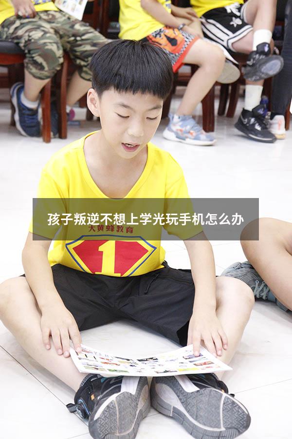 孩子叛逆不想上学光玩手机怎么办