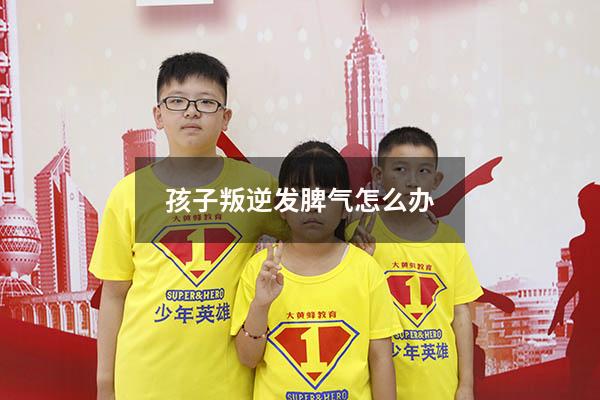 孩子叛逆发脾气怎么办