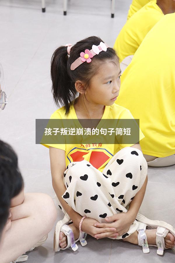 孩子叛逆崩溃的句子简短