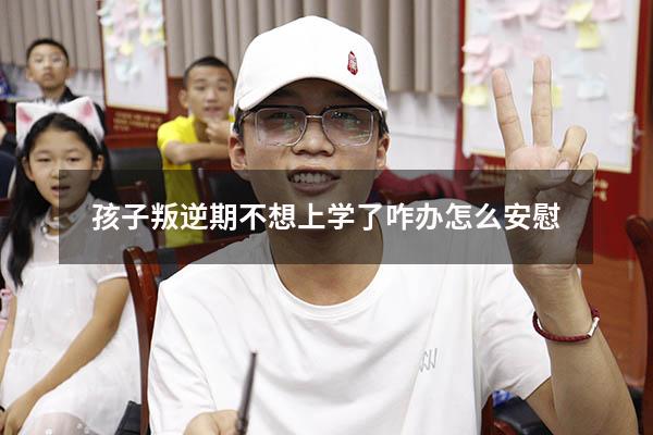 孩子叛逆期不想上学了咋办怎么安慰