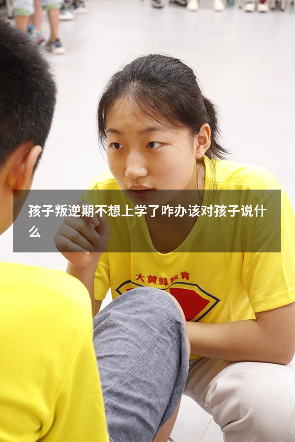 孩子叛逆期不想上学了咋办该对孩子说什么