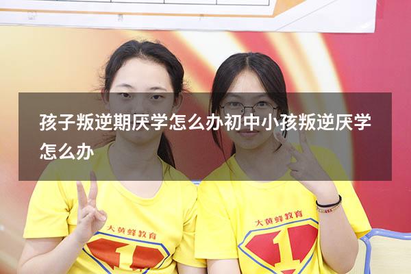 孩子叛逆期厌学怎么办（初中小孩叛逆厌学怎么办）