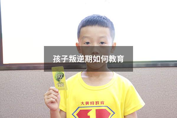 孩子叛逆期如何教育