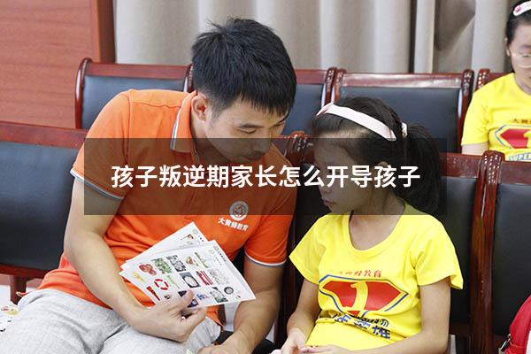 孩子叛逆期家长怎么开导孩子