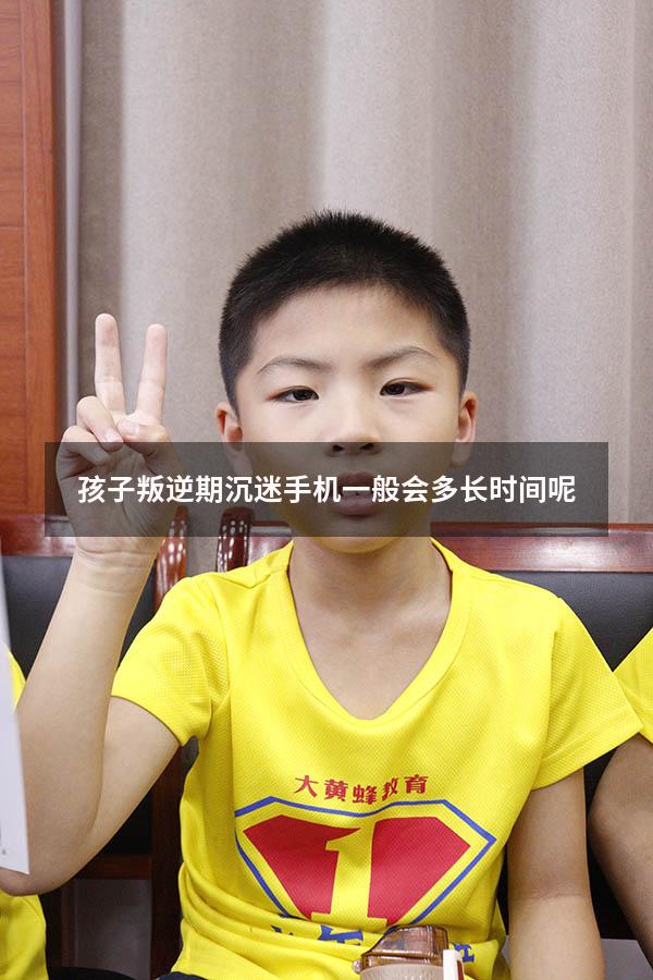 孩子叛逆期沉迷手机一般会多长时间呢