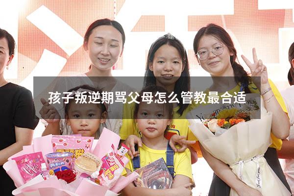孩子叛逆期骂父母怎么管教最合适