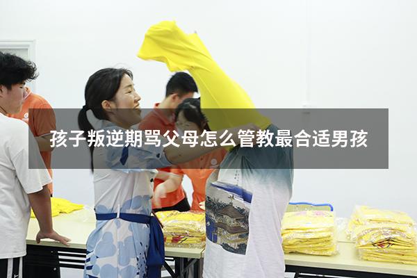 孩子叛逆期骂父母怎么管教最合适男孩