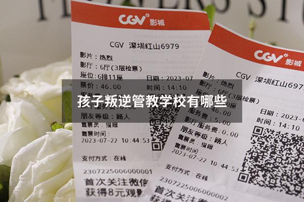 孩子叛逆管教学校有哪些
