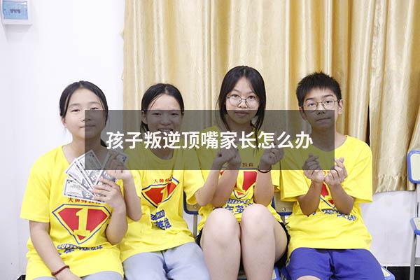 孩子叛逆顶嘴家长怎么办