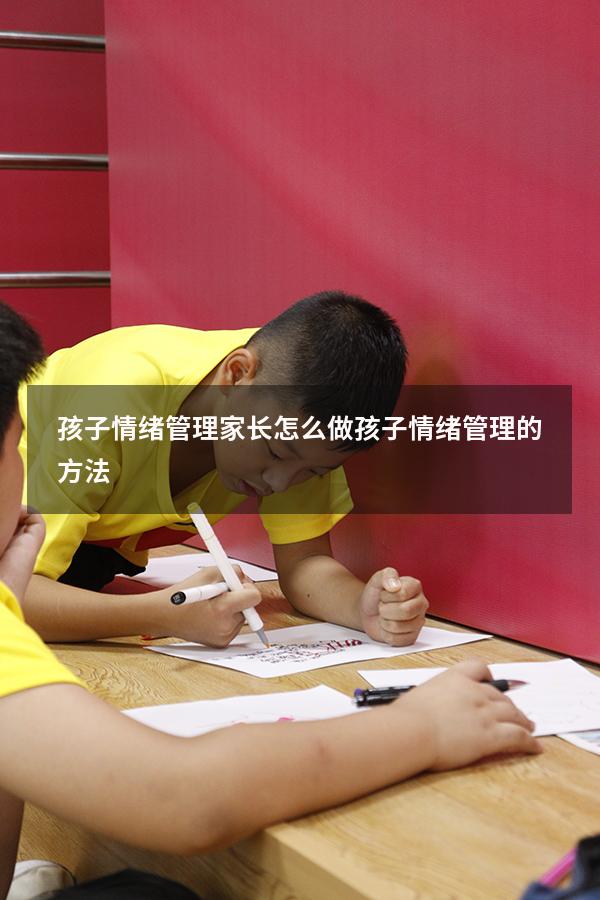 孩子情绪管理家长怎么做（孩子情绪管理的方法）