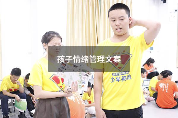 孩子情绪管理文案