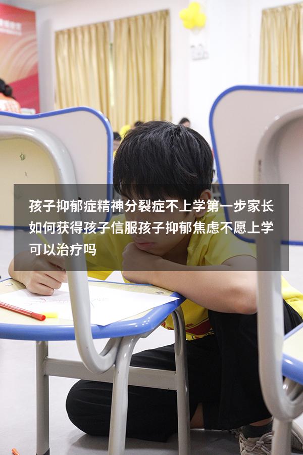 孩子抑郁症、精神分裂症不上学，第一步家长如何获得孩子信服（孩子抑郁焦虑不愿上学可以治疗吗）