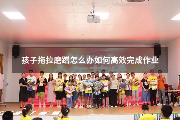 孩子拖拉磨蹭怎么办如何高效完成作业