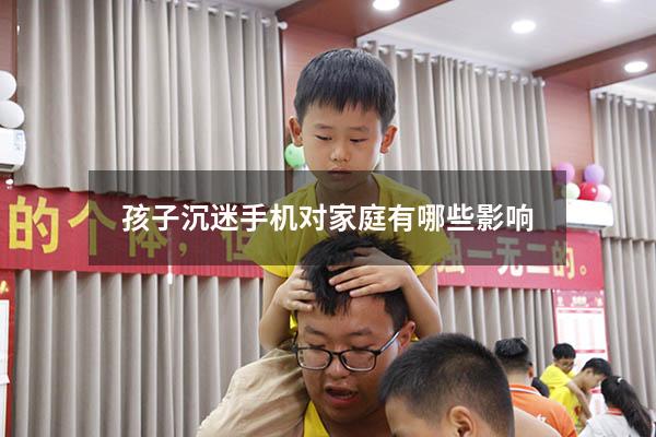 孩子沉迷手机对家庭有哪些影响