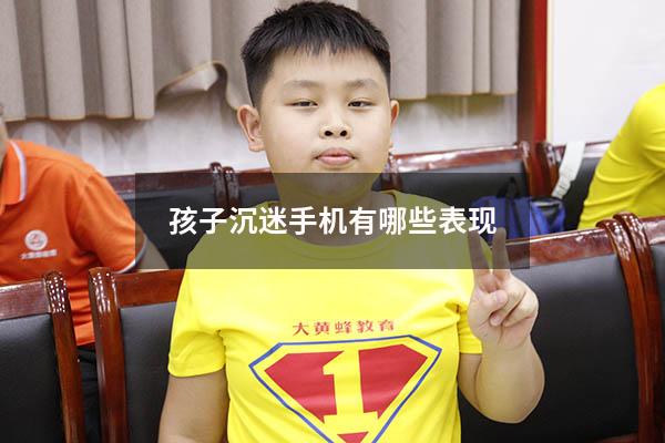 孩子沉迷手机有哪些表现